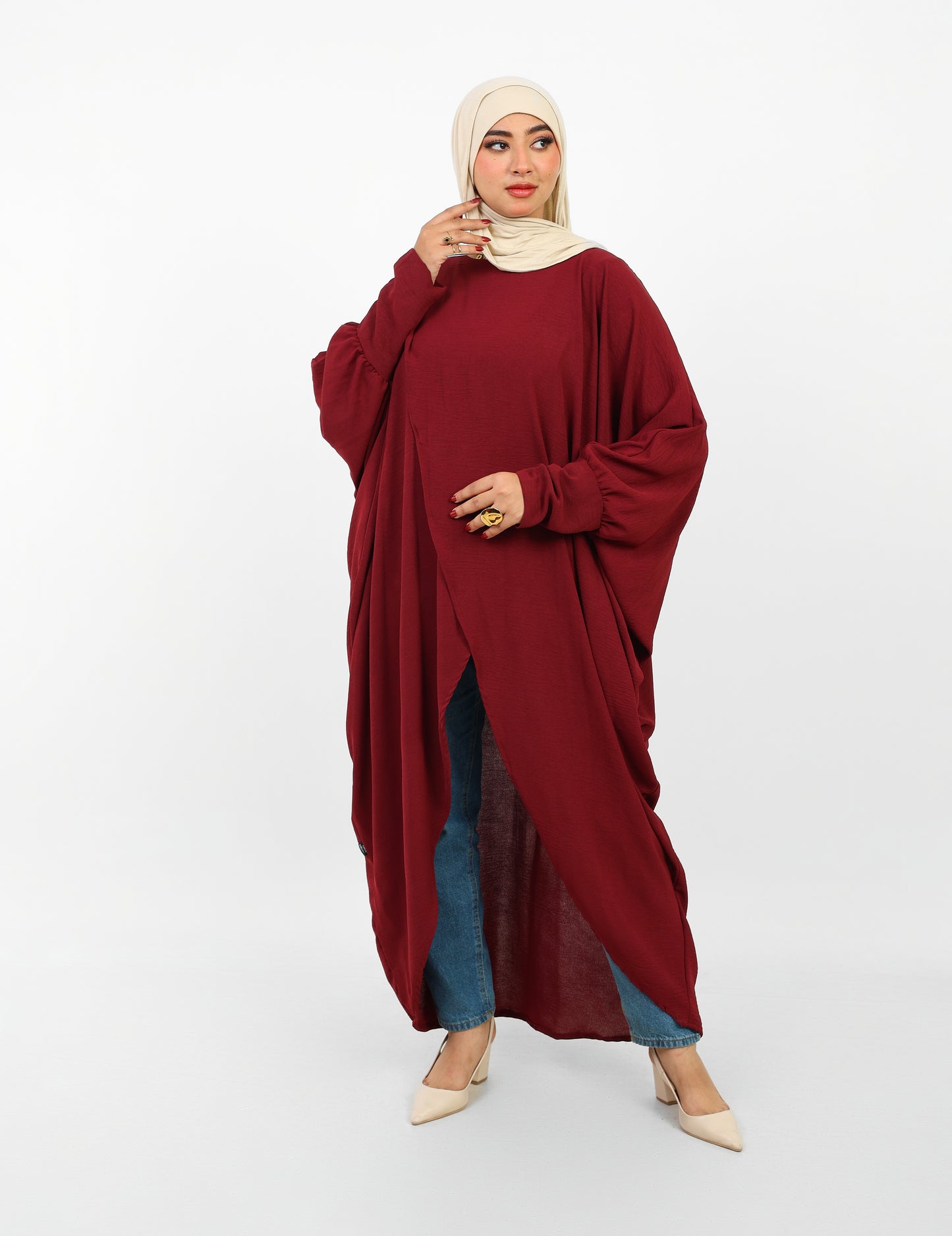 Dali Wear – Ensemble Robe Élégant Rouge